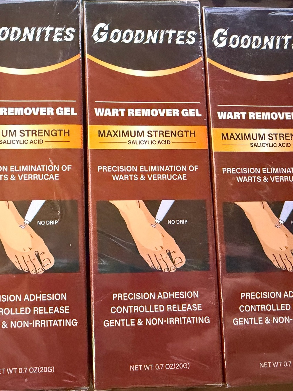 Goodnites Maximum Strength Wart Remover Gel – Brown